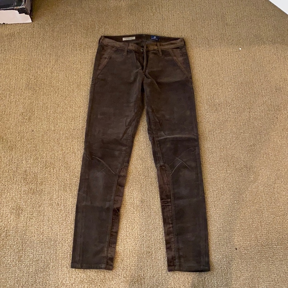 AG slim straight ankle chords
